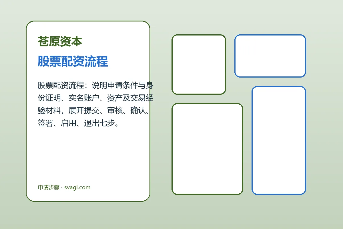 苍原资本配资服务办理流程示意