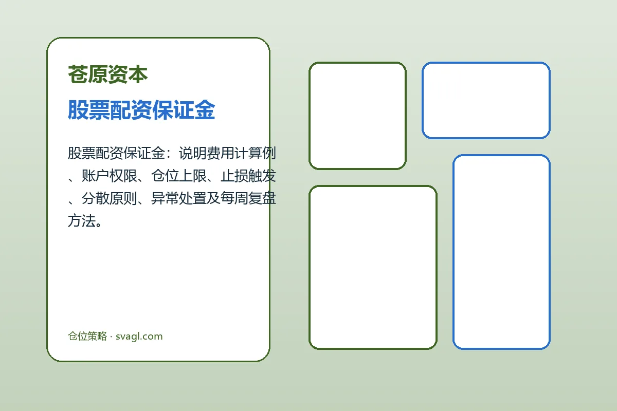 苍原资本费用、账户与退出规则图解